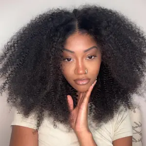 [Clearance Sale] Afro Curly 6*4 Wear Go Wig 180% Density Pre Cut HD Lace Pre Plucked Hairline Closure Glueless Human Hair Wig BGMgirl #mothersdaygift #SummerVibes