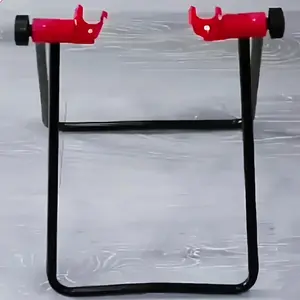 Bicycle Repair Stand with Adjustable U Frame, Precision Wheel Alignment System, 360 Degree Rotating Platform, Space-Saving Design