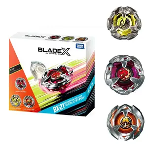 The X BX-21 Top-Tier Duel Set is the ultimate battle-ready configuration, perfect for spinning top enthusiasts. This high-performance Anime carousel toy is ideal for competitive play.