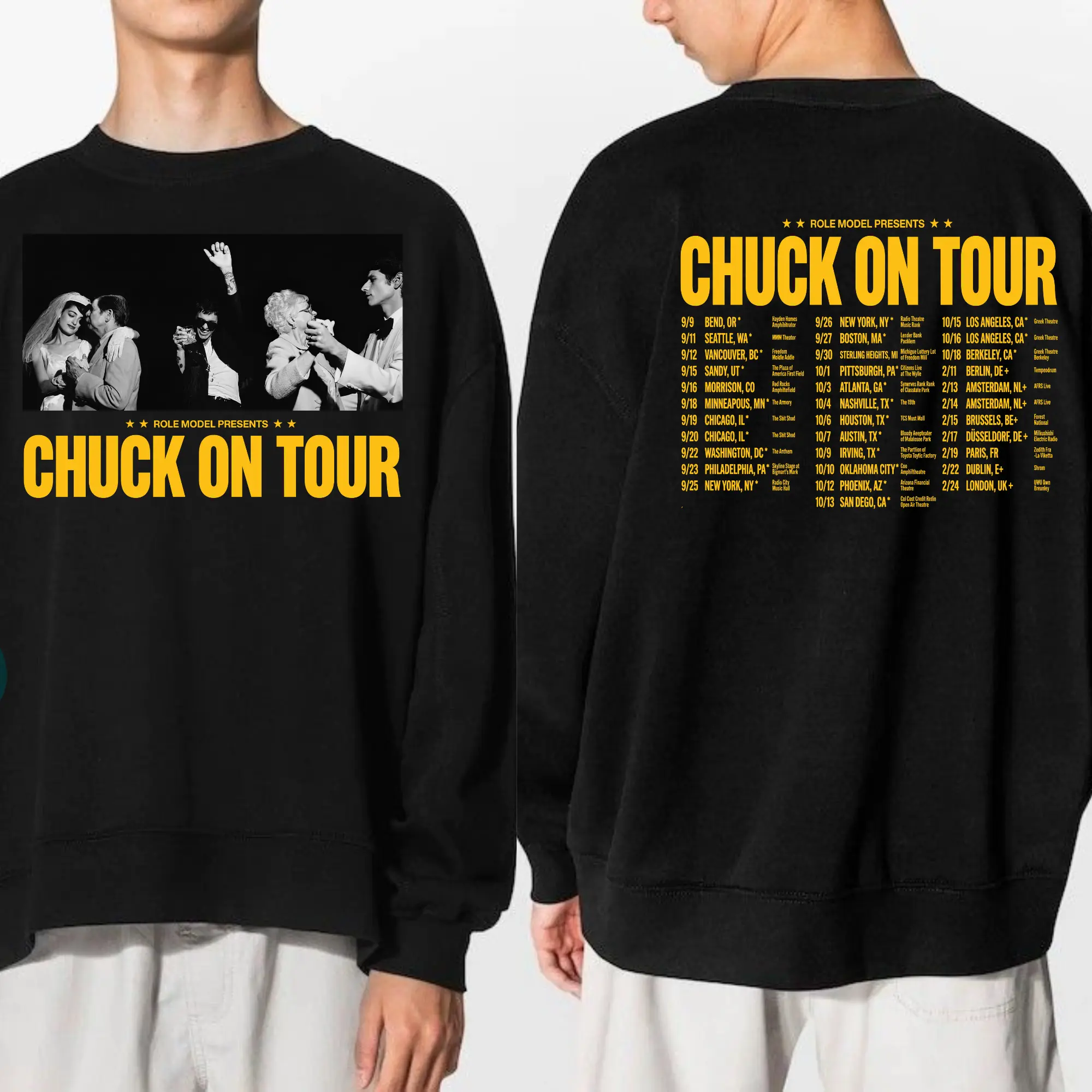 Role Model Tour 2026 Shirt, Chuck On Tour Shirt,  Unisex Shirt, Gift For Fan, For Men, For Women, Full Size, Full Color