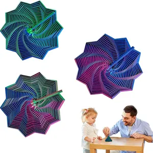 3D Printed Expanded Sensory Fidget Star, Star Fidget with Handle, Fractal Fidget Hexagon with Handles, Hexagon Design for Office Desks As a Stress-Relief, Stress Relief Gadgets, Perfect for Holiday, Christmas, Birthday Gifts
