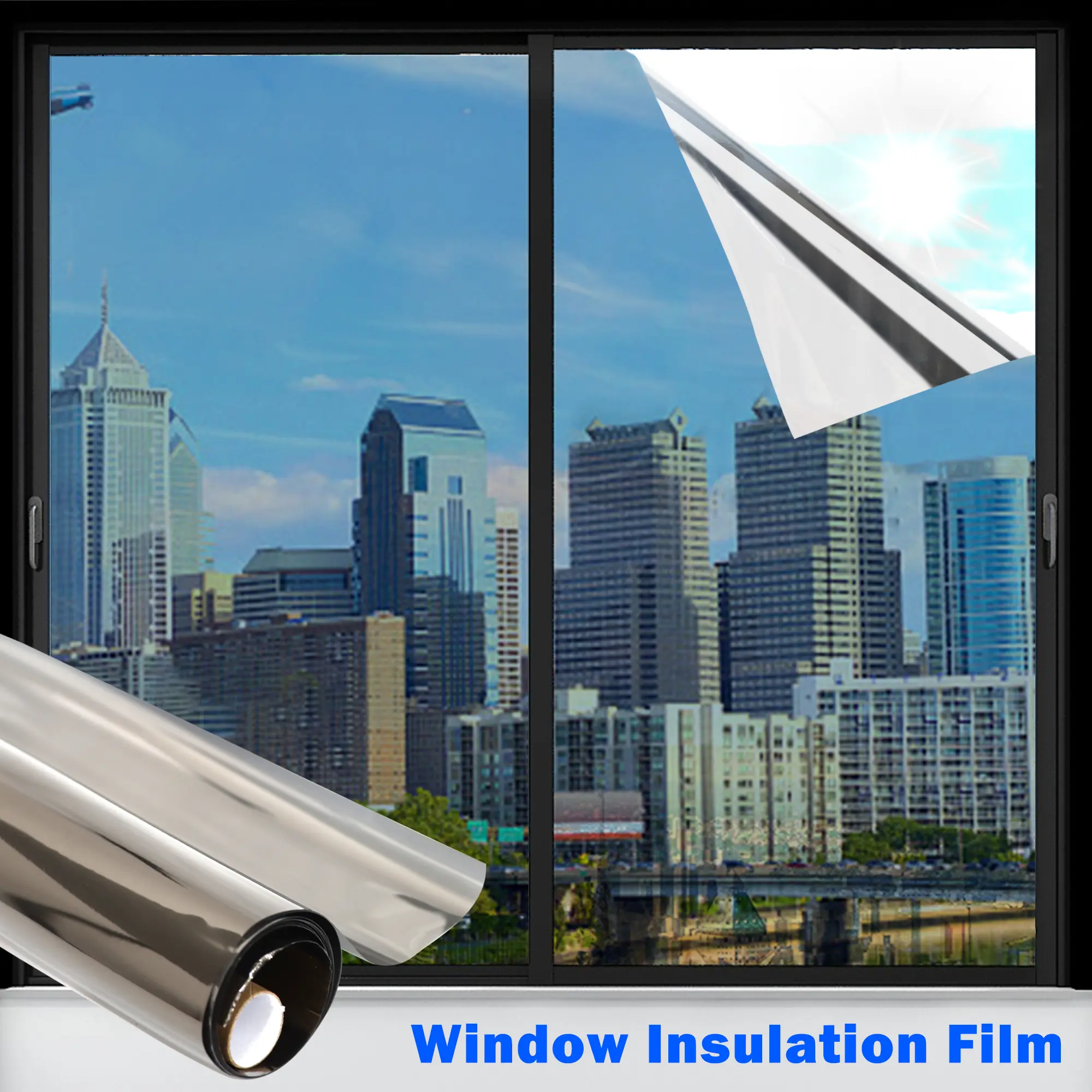 1-Count Privacy Decorative Window Film, Removable Window Tint for Curtain & Blind Accessories, Maintains Brightness & Outdoor Views While Creating a Private Room Haven