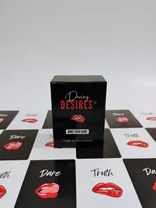Daring Desires: Truth or Dare Adult Couples Card Game – Fun, Romantic, & Spicy Date Night Valentine's Day, Bachelorette, Newlywed Gifts
