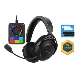 HyperX Cloud Alpha 2 – Dual Wireless Gaming Headset with 53mm Dual-Chamber Drivers and up to 250 Hours Battery Life, RGB Base Station, Simultaneous 2.4GHz & Bluetooth1, Multi-Platform Compatibility