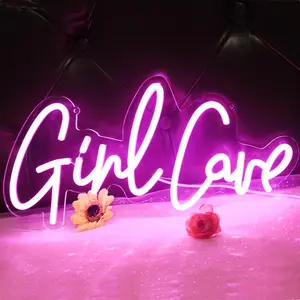 Girl Cave Neon Sign  Decor for Girls 15.77.9 inches Girl Cave Led Light for Bedroom  Decor Wall Decor LED Neon Signs for Girls Party Gamer Room Beauty Room  Studio to Art Decoration