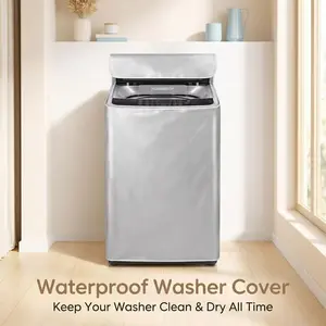 Top Open Washing Machine Cover Waterproof Dustproof Sunblock Protective Cover XL