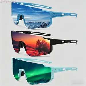 3 Pack Unisex UV400 Polarized Outdoor Sports Glasses, Windproof durable protective design for men and women, all-match casual eyewear to fit summervibes, suitable for outdoor sports, beach vacation, daily travel and outdoor leisure activities