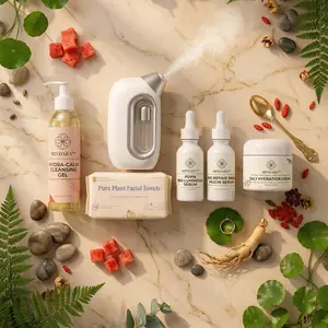 Mindara Glass Skin Ritual | 6-Step Advanced K-Beauty Hydration System with Oxygen Nano-Atomizer & Snail Mucin