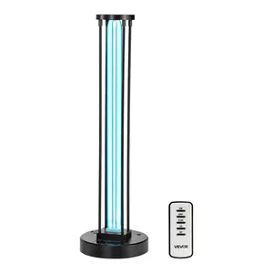 【Father's Day gift】VEVOR UV Light, 55W Ultraviolet Lamp with Ozone Purifier, UVC Lamp with 30/60/120 Minutes 3-Gear Timer and Remote Control, for Room up to 750 sqft, UVO Lights for Living Room, Bedroom, Hotel, School