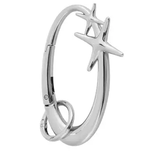 Starlight Y2K Metal Shiny Carabiner Belt Loop Accessory  Fashionable Outdoor Camping and Everyday Use