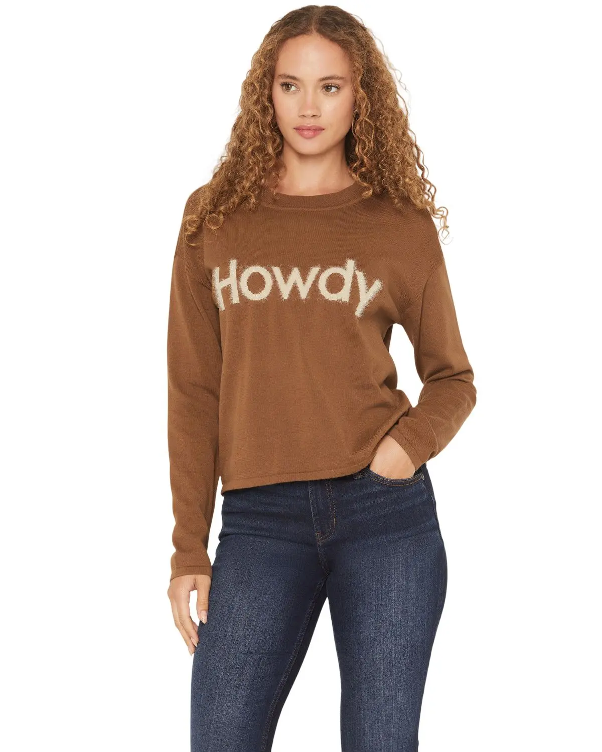 Shyanne Women's Women'S Howdy Long Sleeve Sweater - Swho25sw1-Khk