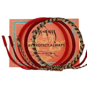 Authentic Blessed Tibetan Monks Handmade Dorje Knot Protection Bracelet For Women And Men With A Talisman.