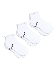 Ruffle Socks 3 Pack Solid - Organic Cotton Seamless Double Cushioned Breathable Knee High Socks Ribbed Cuff Design Comfort Fit As Seen On Shark Tank Everyday Outfits Soft Comfy socks For Men And Women, Ruffle Socks, Cute Socks, Coton Socks