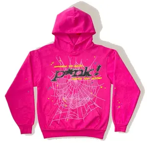 Nevermind the Spider, Here's the Slime Unisex Hoodie Print Pullover Short Fashion Sweatshirt with Playful Design and Front Pocket, Available in Pink