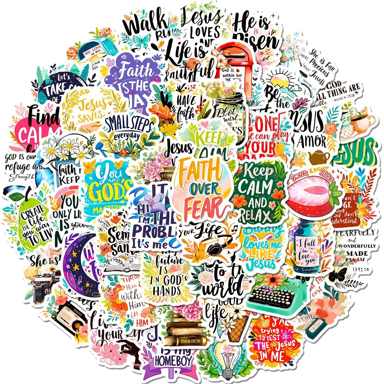 300PCS Inspirational Stickers for Water Bottles, Motivational quote Stickers for Adults, Teens, Teachers, Vinyl Waterproof Laptop Sticker for Hydroflasks Journaling Scrapbooking Vision Board Supplies self-adhesive decorative sticker