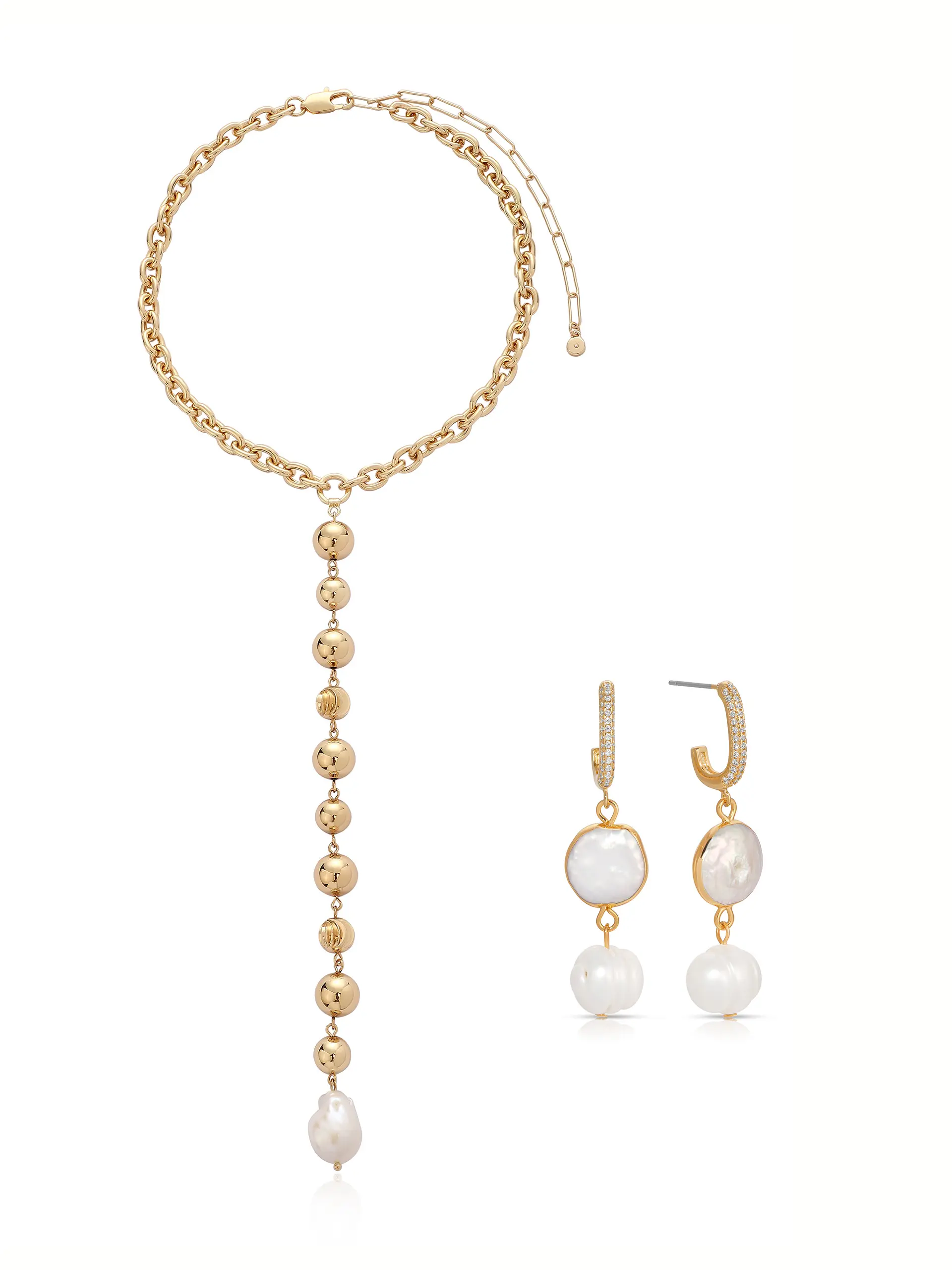 Deep Drop Freshwater Pearl Set