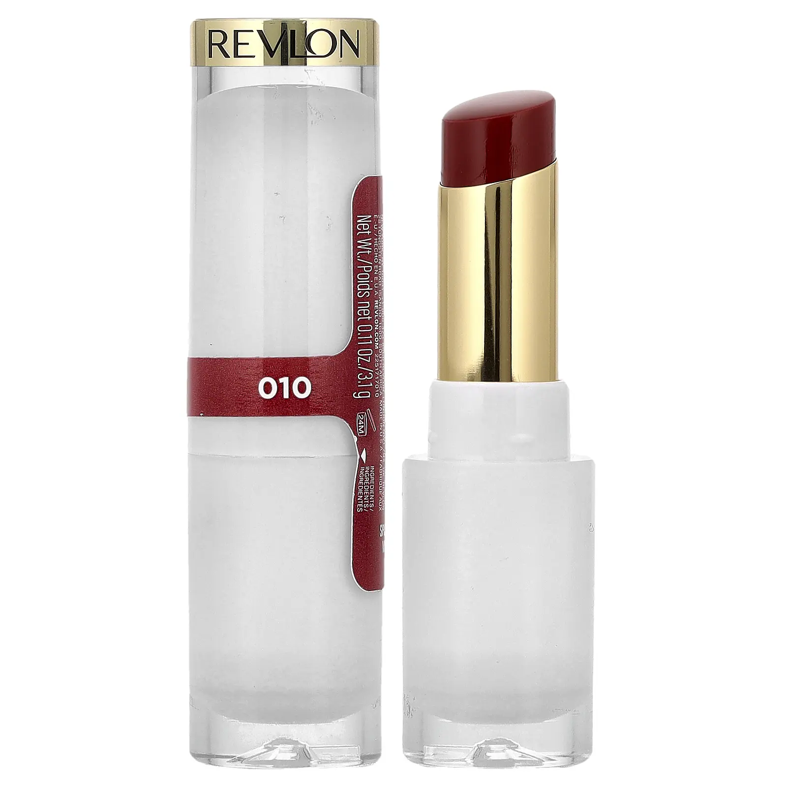 Revlon Super Lustrous™ Glass Shine, Lip Balm, 010 Spiced Wine, 0.11 oz (3.1 g)