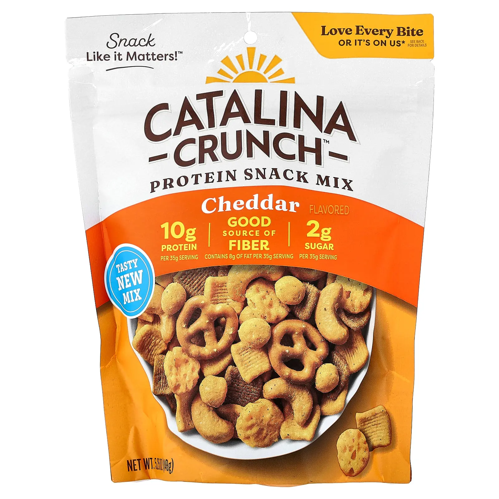 Catalina Crunch Protein Snack Mix, Cheddar, 5.25 oz (148 g)