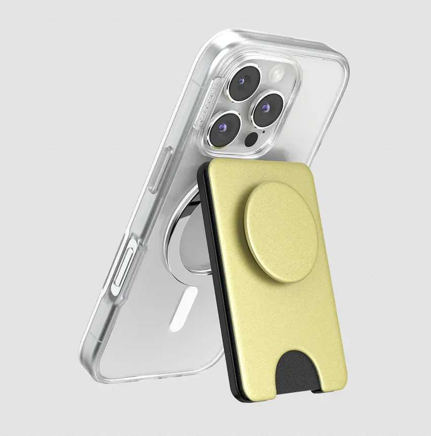popsockets Painted Gold  MagSafe Kick-Out PopWallet+ & Stand