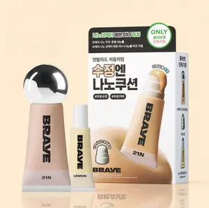 Braye Nano Cushion Foundation – Compact, Travel-Friendly, Color Correcting Concealer, Flawless Finish Makeup