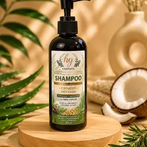 HG Cosmetic Rosemary Anti-Hair Loss Shampoo, Haircare Cleanser with Nourishing Restore Benefits, Compatible with Conditioner