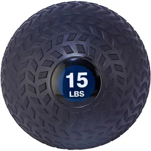 Fitvids 15 Pound Weighted Medicine Ball for Home Gym Training and Fitness, Blue Fitvids 15 Pound Weighted Medicine Ball for Home Gym Training and Fitness, Blue