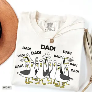 Comfort Colors Dad TShirt, Finding Nemo Seagulls, Dad TShirt, Father's Day Gift, Fathers Day T-Shirt