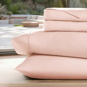 Printed Patterns 3PC Sheet Set - Extra Soft - Becky Cameron, My Heart Pink, Twin