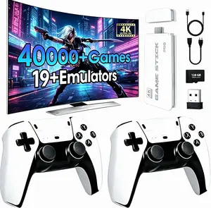 2026 New Upgrade 1.0 Retro Game Console with many Built-in Games  Emulators 2 Wireless Controllers Output & 128GB SD Card Great for Kids & Adults - Portable Gaming System Holiday Gift