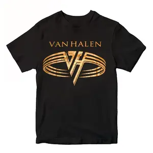 🏆 [SALE UP TO 30%] Van Halen Logo Original Rock Black Unisex T-shirt Size S-5XL, Classic Band Logo Tee, Rock Style Unisex Shirt Made Using  US Cotton, Design & Printed In The USA