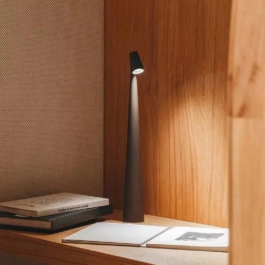 Table Lamp LED Touch Sensor Desktop Night Light Rechargeable Wireless Reading Lamp for Restaurant Hotel Bar Bedroom Decor Light