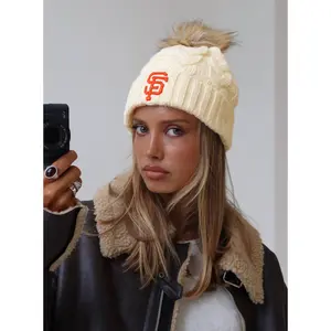 San Francisco Giants Knit Beanie Cream