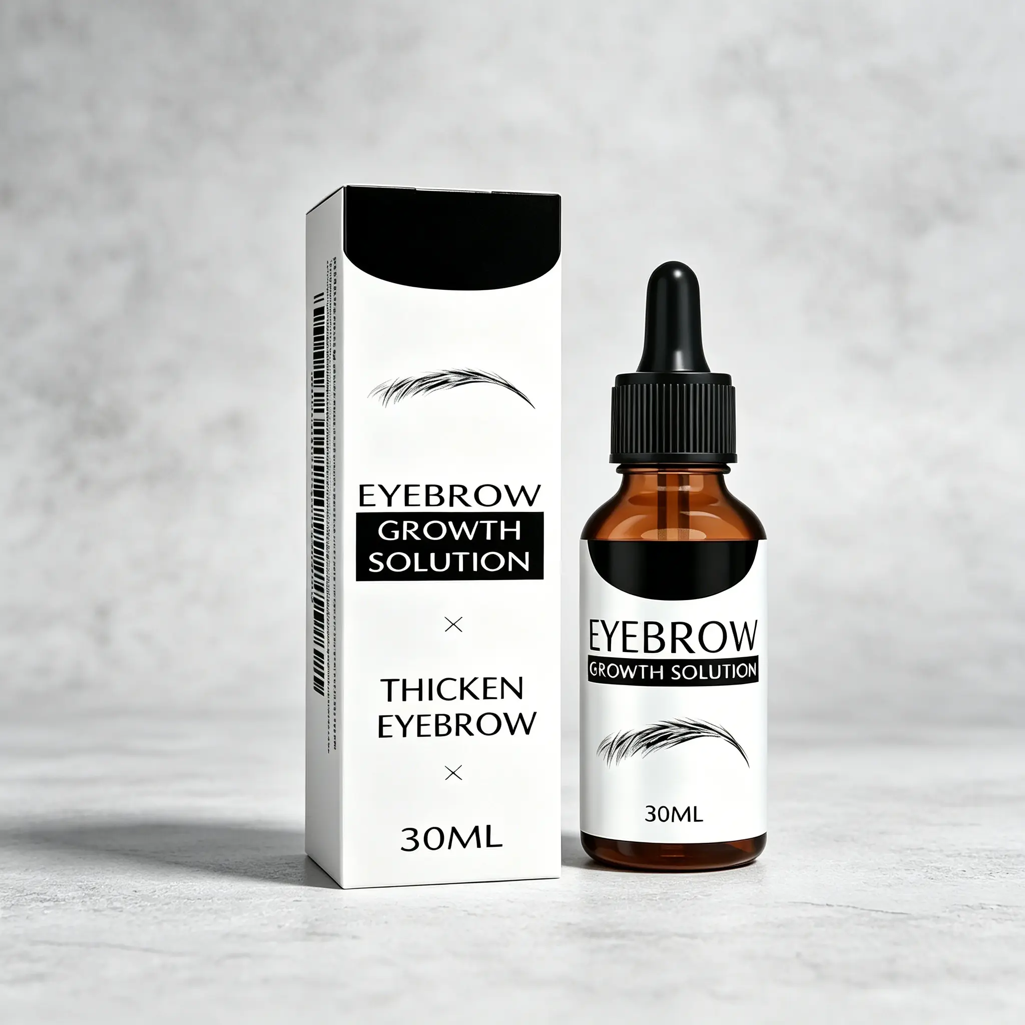Thicker, Fuller Eyebrows in Weeks – Eyebrow Growth Solution 30ml – Helps Grow Sparse Brows, Fills Patchy Areas & Darkens Strands – Natural Hair Growth Serum – Daily Brow Care
