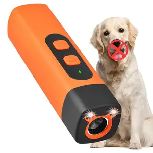Dog Bark Deterrent,Rechargeable Sonic Dog Repeller,Safe 25KHz Sonic Frequency Transmitter,Anti Bark Device for Dogs,50ft Range Professional Dog Training Tool,LED Indoor/Outdoor Barking Silencer.