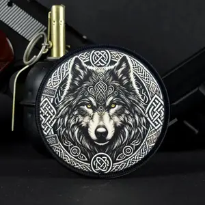 The Fierce Wolf King  Morale Tactical Patch Appliques Military Hook Loop Patches for Clothing Accessories Vest Backpack Stickers