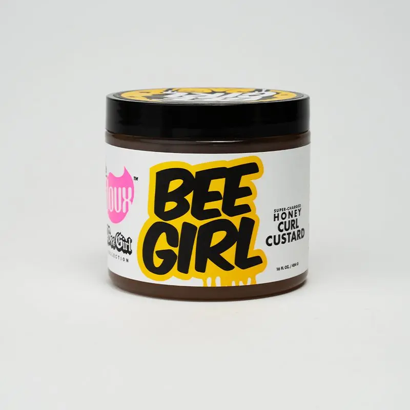 The Doux Honey Curl Custard, a Panthenol-Infused Creamy Gel with Sweet Honey for Volumizing Lengthening, Smooth Curls, and Long Lasting Hold - Haircare for Sensitive Scalps, 16 fl oz, Creamy Texture