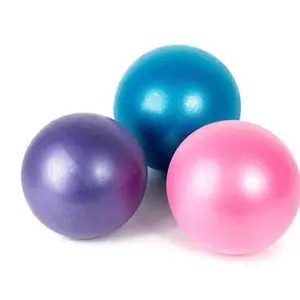 3 Piece Set 25cm Mini Fitness Balance Yoga Balls, Gym Pilates Ball, Indoor Slimming Training Ball, Blue Colors