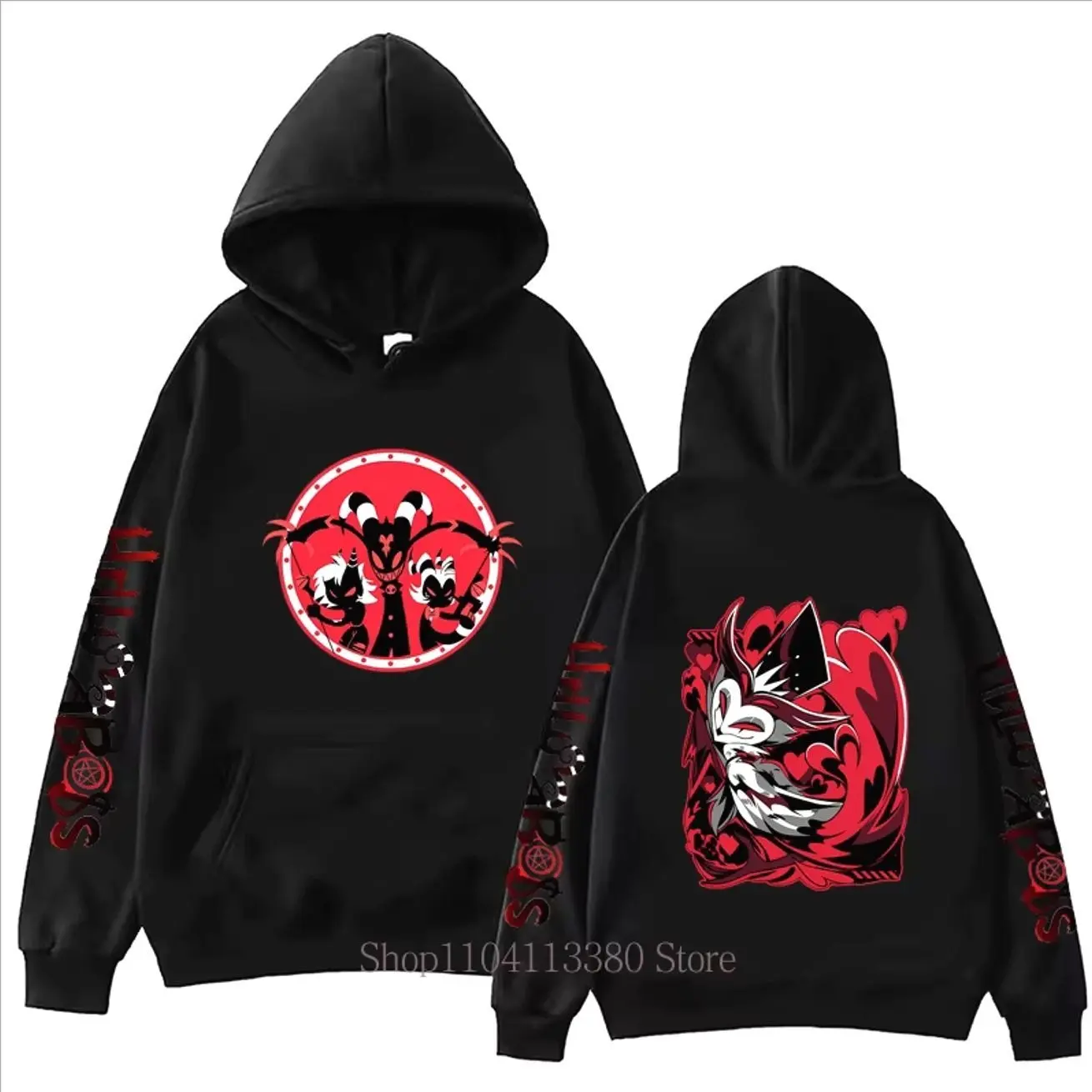 Helluva Boss Graphic Print Hoodies Men Women Casual Harajuku Fashion Autumn Winter Long Sleeve Fleece Pullovers Sweatshirts