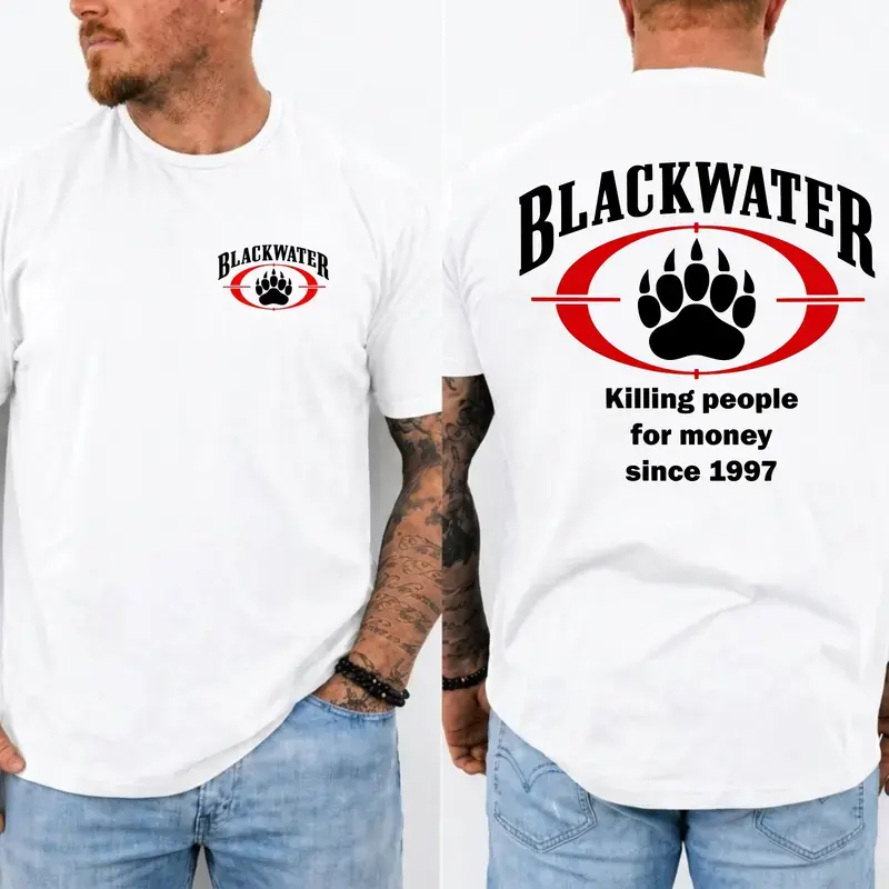 Blackwater Logo Since 1997 T Shirt, Vintage Military Contractor Tee, Tactical PMC Graphic Shirt, Security Operator Veteran Gift For Men