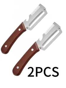 2PCS 3-in-1 Fruit Peeler – Peel, Slice & Julienne in Seconds |   Kitchen Time Saver