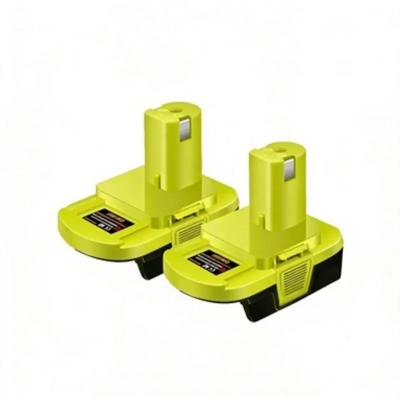 18V Li-ion Versatile Adapter Pack (2 Packs) – Portable Charging Station with Power Output, Job Site Power Supply for 18v/20v comp. Cordless Tools (Battery Not Included)