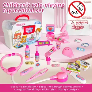 Doctor Playset, Parent-Child Interactive Role Play Nurse Injection, Realistic Stethoscope Medical Box Toy Set, Pretend Doctor Kit, Pretend Play Accessories