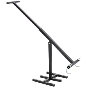 Bin Compactor, Trash for Kitchen, Garden, Restaurant, Office; Touchless Trash Can Compactor, Portable Waste Recycling Hand Tool, Manual Trash Squasher with Adjustable Height Max for 170 gallon bin.