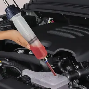 200ML Manual Car Brake Fluid Suction Pump, Automatic Oil Change Injector with Hose, Fuel Inlet and Fill Pump, Easy Transmission Oil Test, Car Accessories