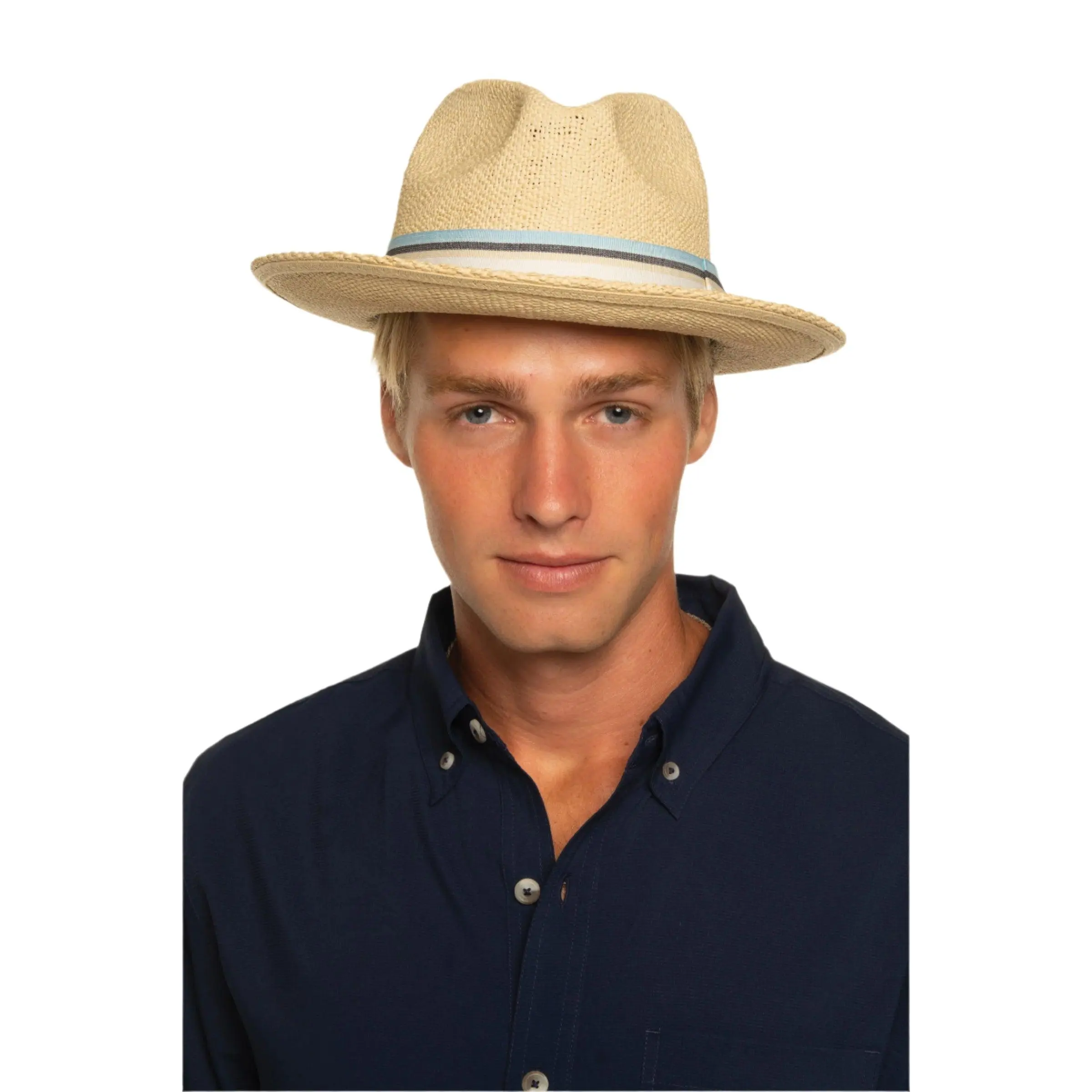Hand Woven Causal Fedora | Natural