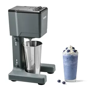 fathersdaygift VEVOR Milkshake Maker, 150W Milk Shake Maker Mixer, Single Head Drink Mixer Blender Machine, Dual-Speed Adjustment Milkshake Blender with Stainless Steel Cup, for Home, Kitchen, Bar Beverage Shop