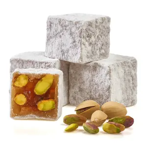 NY Spice Shop Pistachio Turkish Delight - 1Lb Lokum Turkish Dessert - Vegan Gourmet  Sweet Snack Fruit Candy -  Gift for Him or Her