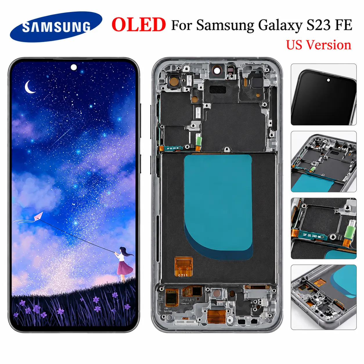 For Samsung Galaxy S23 OLED Display LCD Screen Replacement