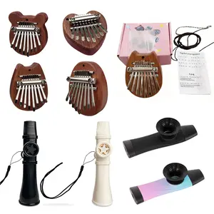 Pogolab Mini Kalimba Thumb Piano 8 Keys Wooden Exquisite Finger Piano Musical Instrument Gift for Toddler Child Valentines Adult Beginners