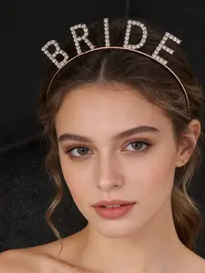 Glam Bride Headband, Sparkle on Your Big Day, Perfect Accessory for Weddings, Elegant Bridal Hairpiece, Must-Have Wedding Jewelry